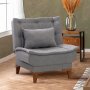 Atelier del Sofa Fotelja Santo Grey - slika 1