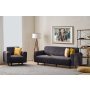 Atelier del Sofa Sofa i fotelja Noya Chenille Anthracite - slika 2