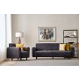 Atelier del Sofa Sofa i fotelja Noya Chenille Anthracite - slika 1