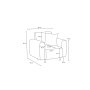 Atelier del Sofa Sofa i fotelja Noya Chenille Grey - slika 5