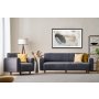 Atelier del Sofa Sofa i fotelja Noya Chenille Grey - slika 1