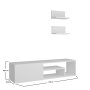 HANAH HOME TV polica Zeplin White - slika 5