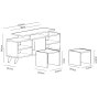 HANAH HOME TV polica Kutay White Cordoba - slika 4