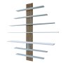 HANAH HOME TV polica Zebra White Walnut - slika 1