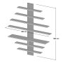 HANAH HOME TV polica Zebra White Walnut - slika 4