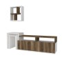 HANAH HOME TV polica Missy White Walnut - slika 1