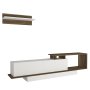 HANAH HOME TV polica Asos White Walnut - slika 1
