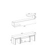 HANAH HOME TV polica Ege White Walnut - slika 4