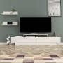 HANAH HOME TV polica Lucca TV White White - slika 2
