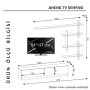HANAH HOME TV polica Ahenk White - slika 5