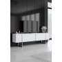 HANAH HOME TV polica Luxe White Silver - slika 2
