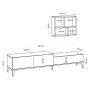 HANAH HOME TV polica Lott - slika 5