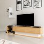 HANAH HOME TV polica Liza Teak White - slika 3