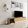 HANAH HOME TV polica Liza Teak White - slika 4