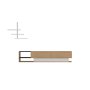 HANAH HOME TV polica Liza Teak White - slika 1