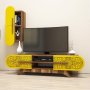HANAH HOME TV polica Defne Walnut Yellow - slika 2