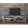HANAH HOME TV polica Sims White Teak - slika 3
