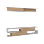 HANAH HOME TV polica Sims White Teak - slika 4