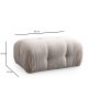 Atelier del Sofa Tabure Petite Cream - slika 2
