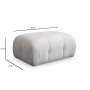 Atelier del Sofa Tabure Petite White - slika 2