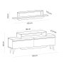 HANAH HOME TV polica Harmony Ciragan Anthracite - slika 5
