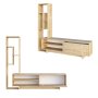 HANAH HOME TV polica Larissa Sapphire Oak - slika 1