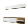 HANAH HOME TV polica Kale Teak White - slika 1