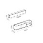 HANAH HOME TV polica Kale Teak White - slika 3