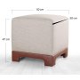 Atelier del Sofa Tabure Lenover Tan - slika 5