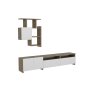 HANAH HOME TV polica Mariposa Walnut White - slika 4