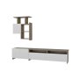 HANAH HOME TV polica Mariposa Walnut White - slika 5