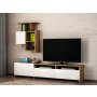 HANAH HOME TV polica Mariposa Walnut White - slika 2