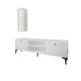 HANAH HOME TV polica Bien White - slika 1