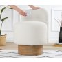 Atelier del Sofa Tabure Monre Teddy White - slika 2