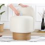 Atelier del Sofa Tabure Barren Puf Cream - slika 2