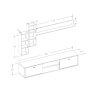 HANAH HOME TV polica Eclipse White - slika 5