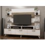 HANAH HOME TV polica Diana White Walnut - slika 2