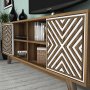 HANAH HOME TV polica Inci Walnut White - slika 4