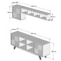 HANAH HOME TV polica Inci Walnut White - slika 5