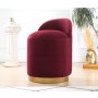 Atelier del Sofa Tabure Dover Claret Red - slika 1