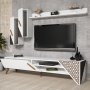 HANAH HOME TV polica Beril White - slika 3