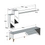 HANAH HOME TV polica Beril White - slika 5