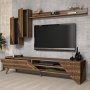 HANAH HOME TV polica Beril Walnut - slika 3