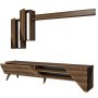 HANAH HOME TV polica Beril Walnut - slika 1