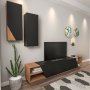 HANAH HOME TV polica Zebra Black Teak - slika 3