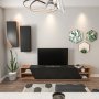 HANAH HOME TV polica Zebra Black Teak - slika 4