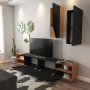 HANAH HOME TV polica Zebra Black Teak - slika 5