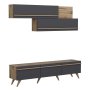 HANAH HOME TV polica Amsterdam Anthracite Ciragan - slika 1