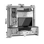 HANAH HOME TV polica Gazel - slika 3