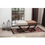 Atelier del Sofa Tabure Eda Beige Brown - slika 1